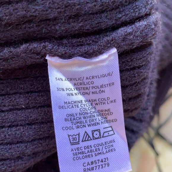 Ann Taylor Lace Up Sweater Dress In Night Sky, ski resort - Picture 7 of 7